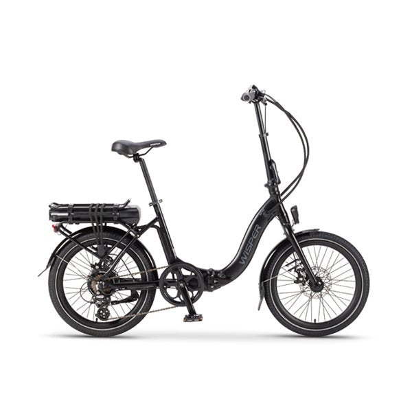 Wisper 806 Folding Electric Bike - Black - Sevenoaks Electric Bikes