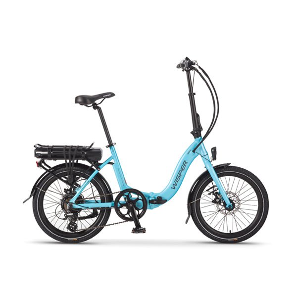 Wisper 806 Folding Electric Bike - Blue - Sevenoaks Electric Bikes
