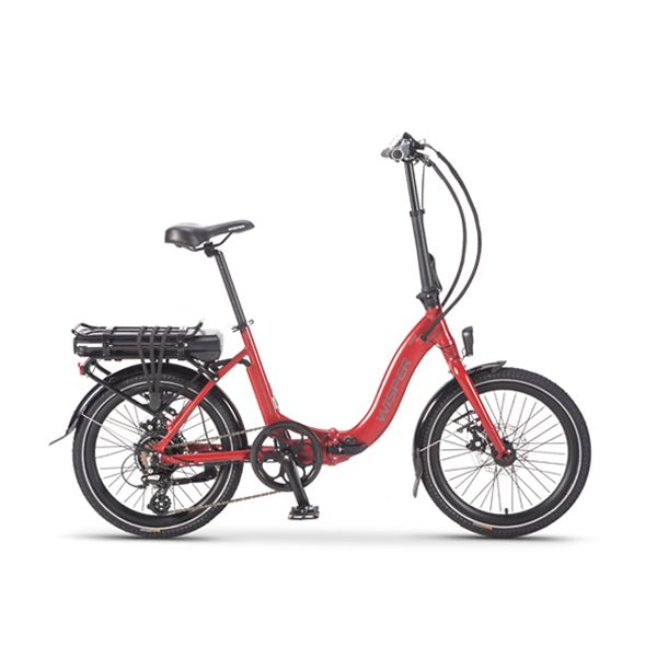 Wisper 806 Folding Electric Bike - Red - Sevenoaks Electric Bikes