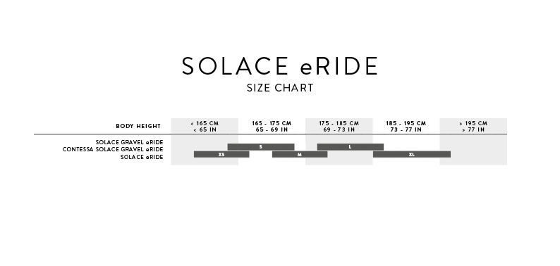 Scott Solace Gravel eRide 30 (Size Chart) - Sevenoaks Electric Bikes